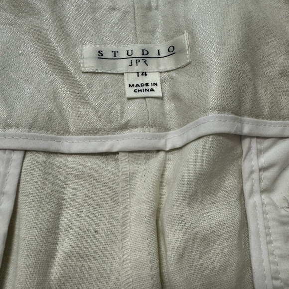 NWT Studio JPR Cream Iridescent Women’s Slacks Size 14 - Picture 6 of 9